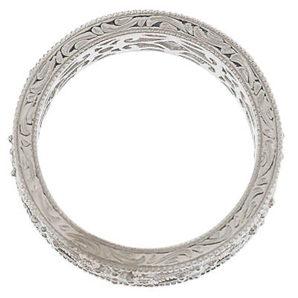 QVC Tacori Epiphany Diamonqiue Lace Design Eternity Band. 0251 - Picture 5 of 5